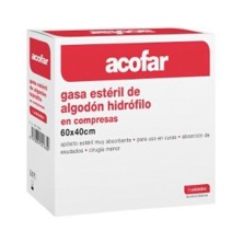 Acofar Gasa Esteril Algodón 60X40cm 6 Unidades