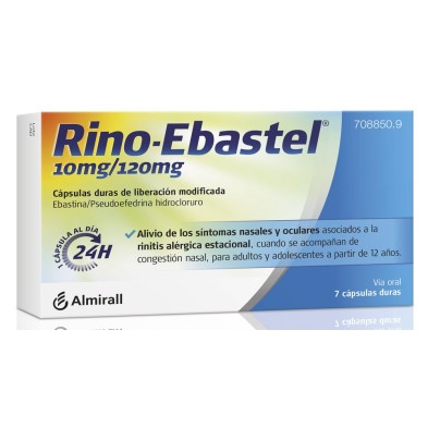 RINO-EBASTEL 10MG/120MG 7 CAPSULAS DURAS