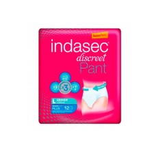 Indasec Pant Plus Absorbente  T- M 12 Unidades