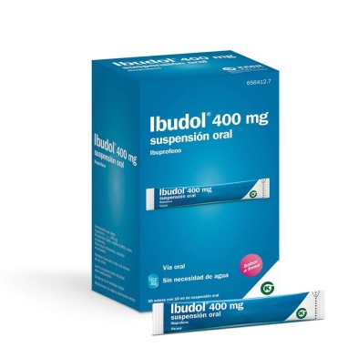 IBUDOL 400 MG SUSPENSION ORAL 20 SOBRES