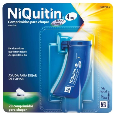 NIQUITIN MENTA 4 MG 20 COMPRIMIDOS