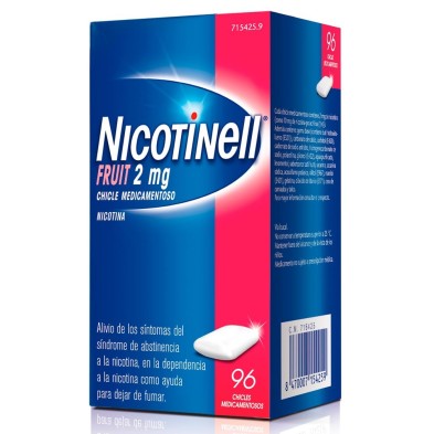 NICOTINELL 2 MG FRUIT 96 CHICLES