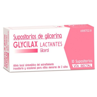 GLYCILAX 10 SUPOSITORIOS LACTANTES