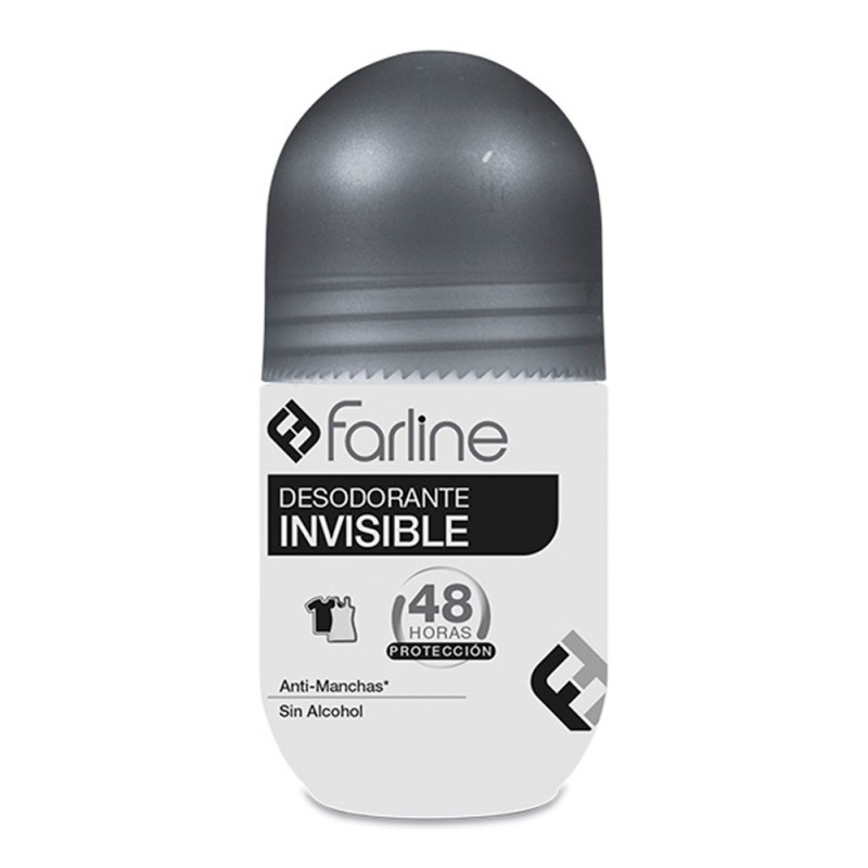 Farline Negro/Blanco Desodorante Invisible Roll-On 50 Ml