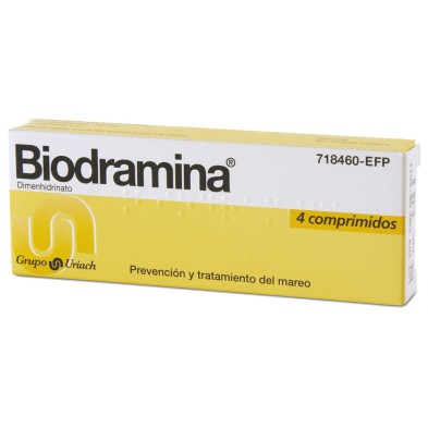 BIODRAMINA 4 COMPRIMIDOS