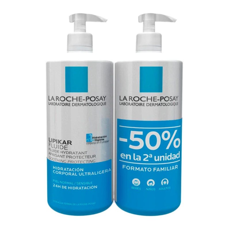 Duplo La Roche-Posay Lipikar Fluido Hidratante Ultraligera 2X750