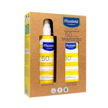 Pack Mustela Spray Solar + Facial Leche SPF+50