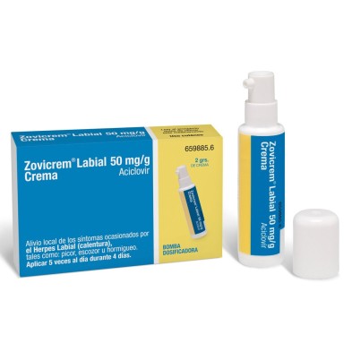ZOVICREM LABIAL 50 MG/GR 2 CON BOMBA DOSIFICADORA GR