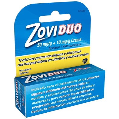 ZOVIDUO CREAM 50MG/GR + 10 MG/GR CREMA 2 GR