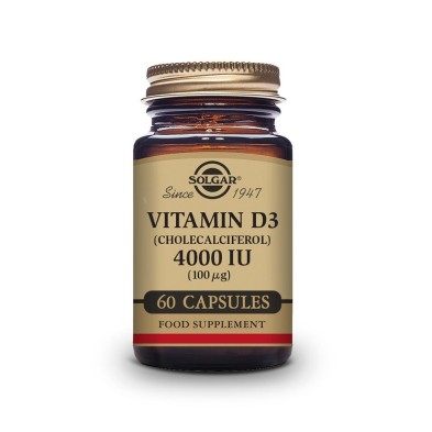 Solgar Vitamina D3 4000UI 60 Cápsulas