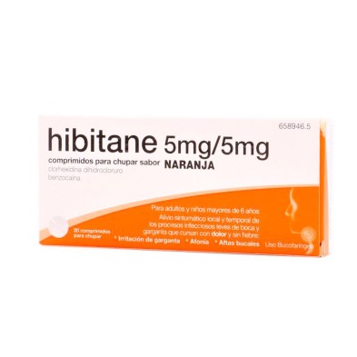 HIBITANE FORTE NARANJA COMPRIMIDOS