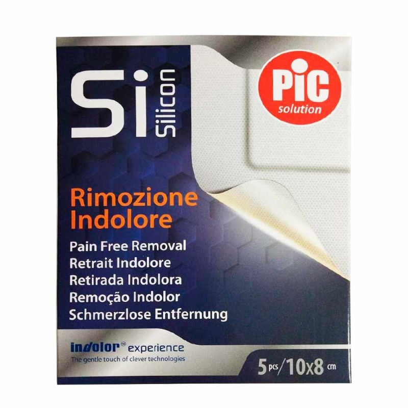 Pic Si Silicon Apósito Adhesivo Silicona Post Operatorio 5 Adhesivos 10x8 cm
