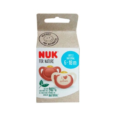 Nuk Chupete Latex Nature 6 - 18 Meses 2 Unidades