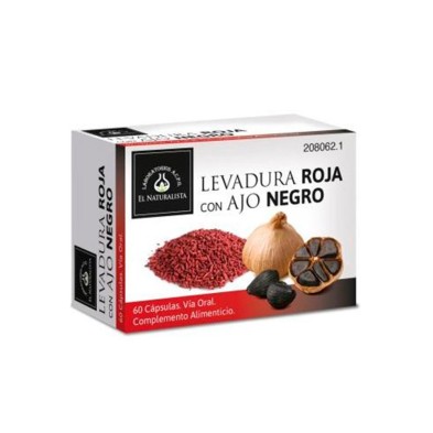 El Naturalista Levadura Roja con Ajo Negro 60 Cápsulas