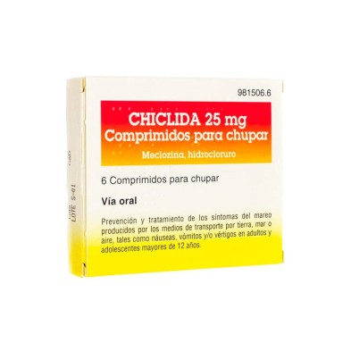 Chiclida 25 MG 6 Comprimidos para Chupar