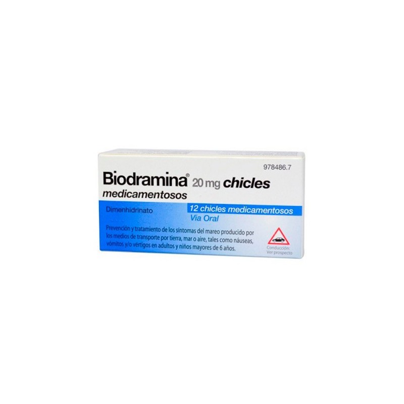 Biodramina 20 MG 12 Chicles