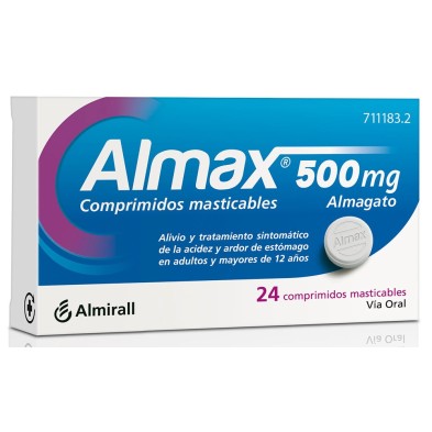 ALMAX 500 MG 24 COMPRIMIDOS MASTICABLES