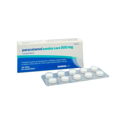Sandoz Paracetamol Care EFG 500 MG 20 Comprimidos
