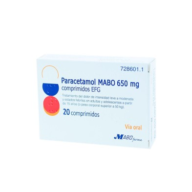 Mabo Paracetamol EFG 650 MG 20 Comprimidos