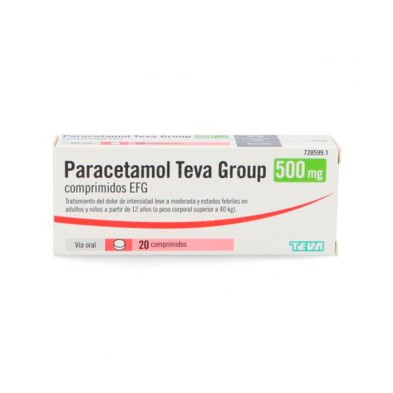 Teva Paracetamol Group 500 MG 20 Comprimidos