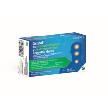 Grippal con Pseudoefredrina y Dextrometorfano 16 Cápsulas
