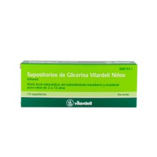Supositorios de Glicerina Vilardell Niños 1,58 GR 12 Supositorios