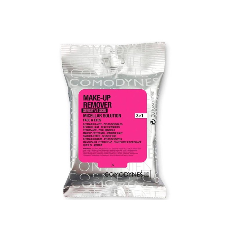 Comodynes Make Up Remover Sensitive Skin 20 Toallitas