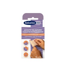Salvelox Med Foam Plaster Apósito Adhesivo 1 M x 6 CM