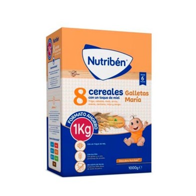 Nutriben 8 Cereales Miel y Galletas María 1 Kg