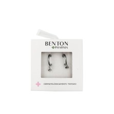 Benton Pharma Pendiente Aro con Rombo