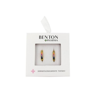 Benton Pharma Pendiente Multicolor Oro