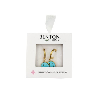 Benton Pharma Pendiente Cara Smile Oro