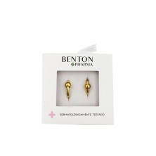 Benton Pharma Pendiente Aro Bola Oro