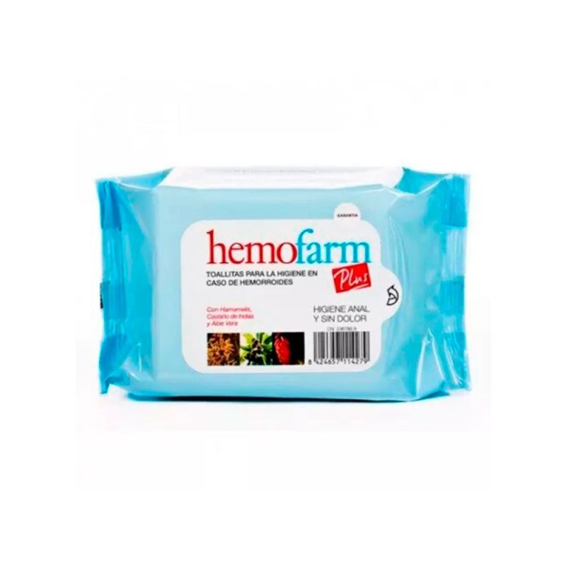 Hemofarm Plus Toallitas 60 Unidades 60 Ct