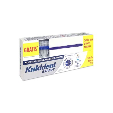 Kukident Expert 57 G + 1 Cepillo para Prótesis Dentales