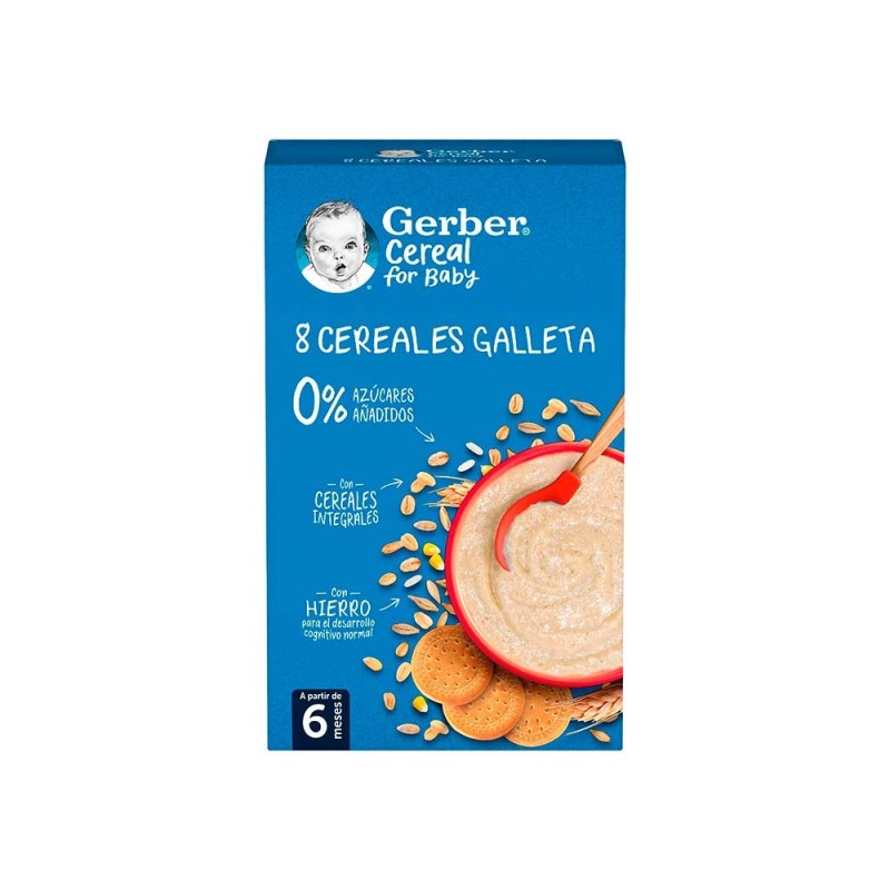 Gerber 8 Cereales con Galleta 500 GR