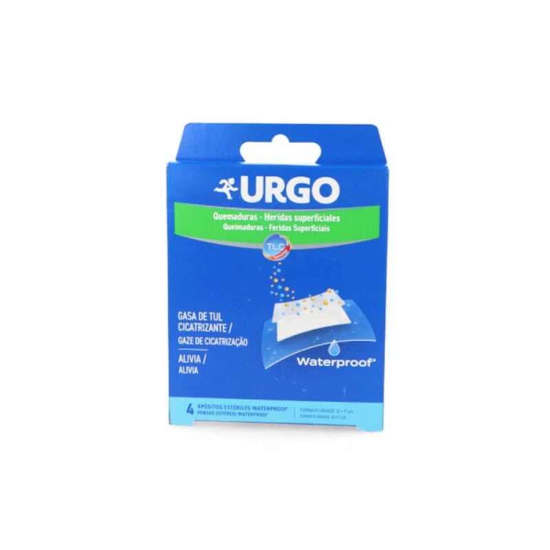 Urgo Quemaduras Waterproof 10X7 Cm 4 Apósitos