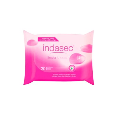 Indasec Toallitas Higiene Íntima 20 unidades