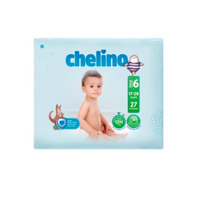 Chelino Infantil Pañal T6 17-28KG 27 Unidades