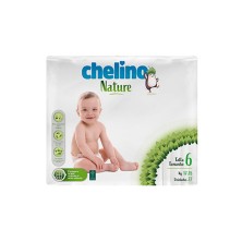 Chelino Nature Pañal Infantil T6 17-28K 27 Unidades