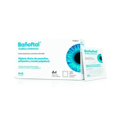 Bañoftal Toallita Ocular Estéril 20 Unidades