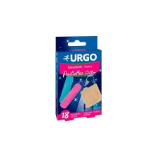 Urgo Glitter 9 Unidades 7,2x1,9 CM + 9 Unidades 6x6 CM