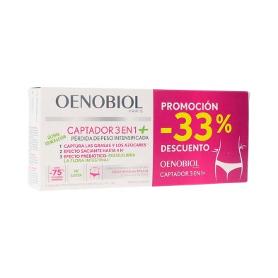 Duplo Oenobiol Captador 3 en 1, 2x60 Cápsulas