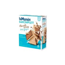 BIMANAN BEKOMPLETT SNACK CHOCOLATE LECHE 6 BARQUILLOS 20 G SABOR YOGUR