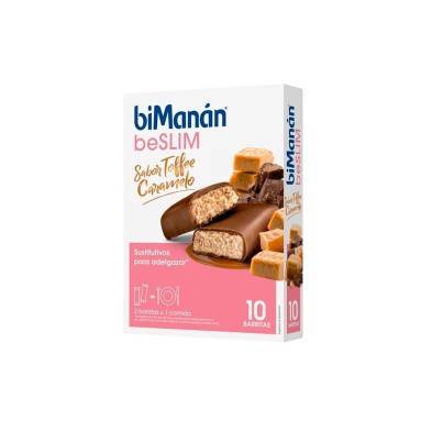 BIMANAN BESLIM SUSTITUTIVO 10 BARRITAS 31 G SABOR TOFFEE CARAMELO