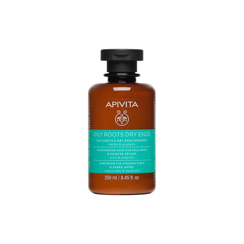 APIVITA CHAMPU RAICES GRASAS PUNTAS SECAS 250ML
