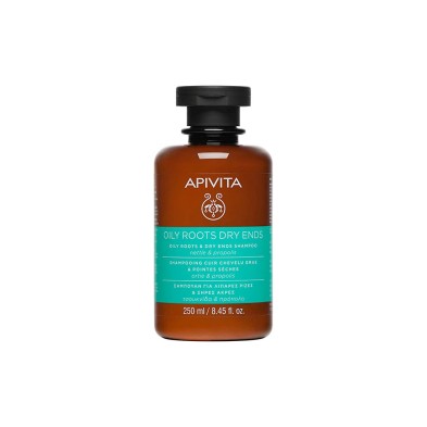 APIVITA CHAMPU RAICES GRASAS PUNTAS SECAS 250ML