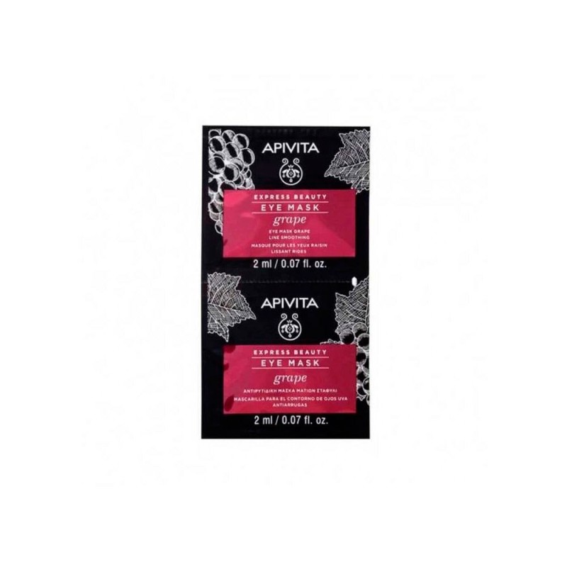 APIVITA MASCARILLA CONTORNO OJOS UVA ANTIARRUGAS 2X2ML