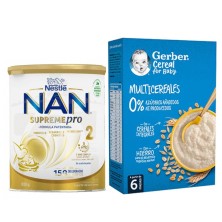 Pack Nan Supreme Pro 2 800 GR + Gerber Multicereales 270 GR