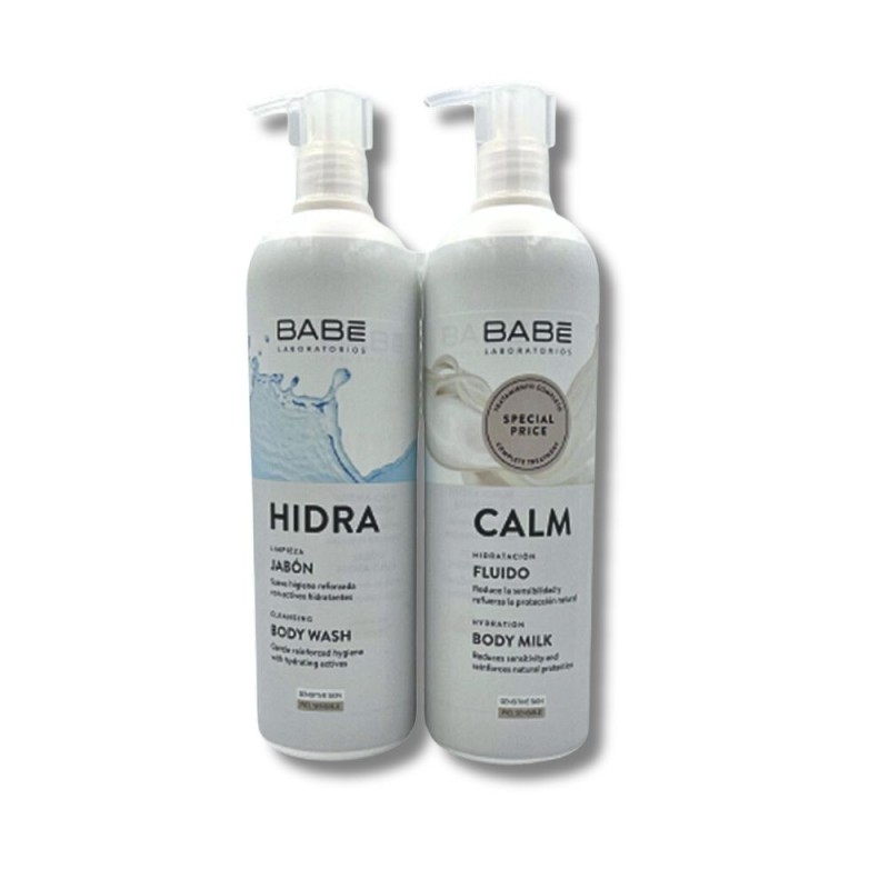 Pack Babe Jabón Hidra-Calm 500ml + Fluido Hidra-Calm 500ml
